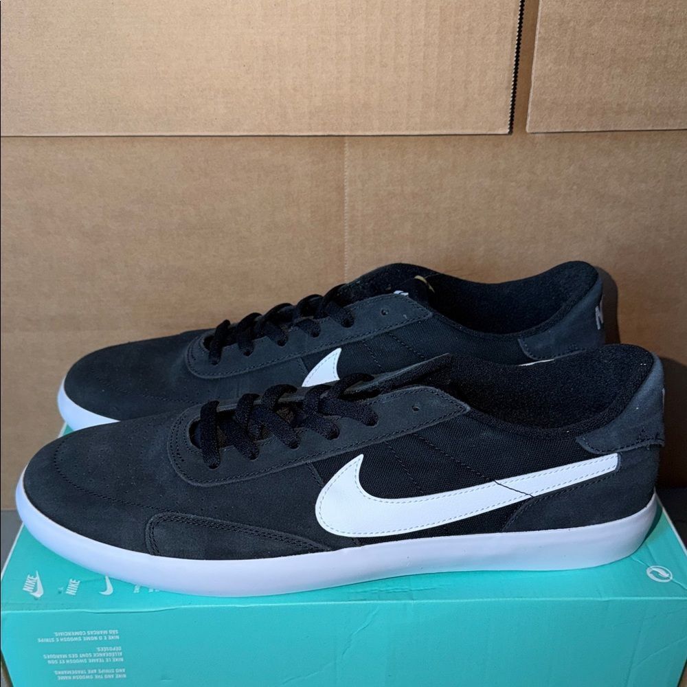Nike SB Heritage Vulc Black White CD5010-003 Men’s Size 14